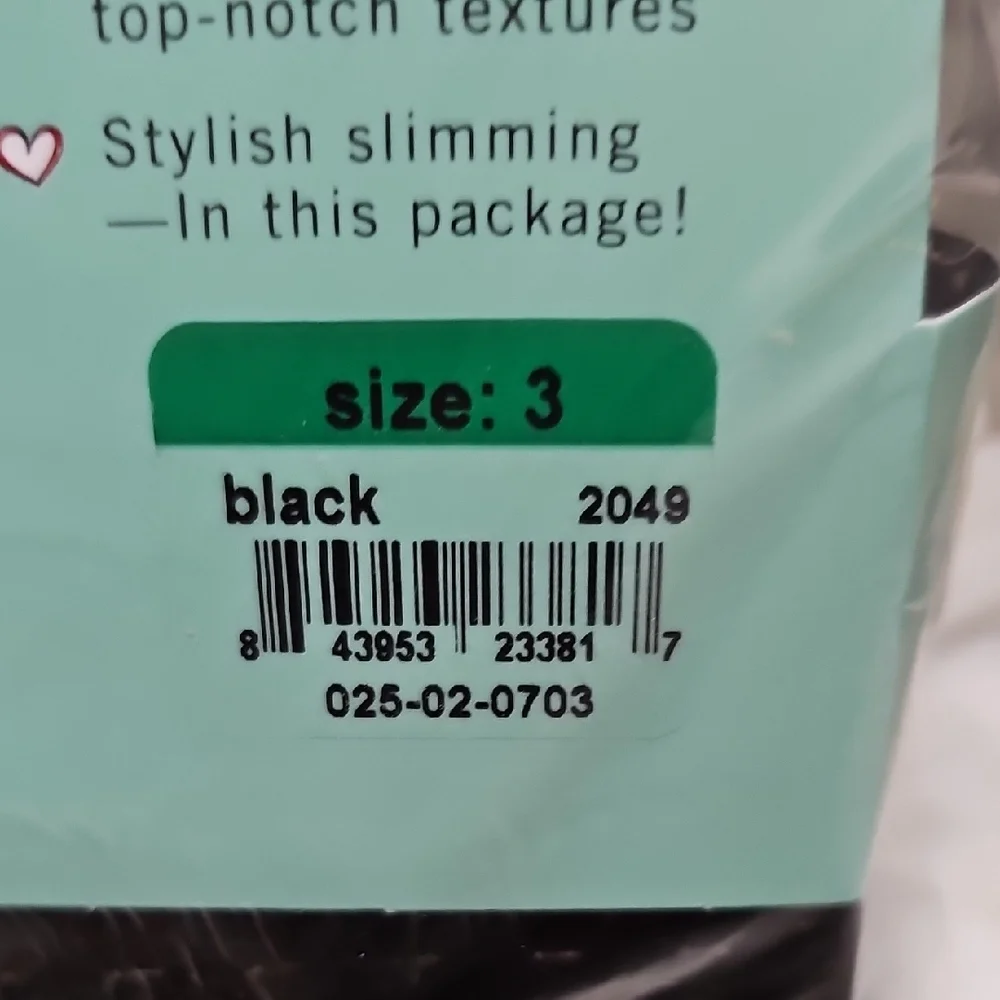 SPANX Black Textured Shaping Tights‎